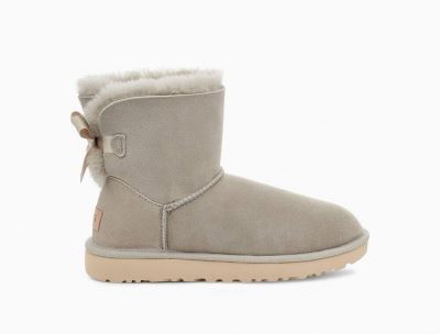 UGG Mini Bailey Bow II Boots for Womens - Goat/Grey India